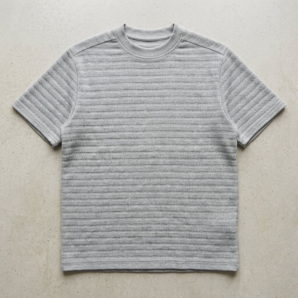 Verona Textured Knit T-Shirt  Drako™️