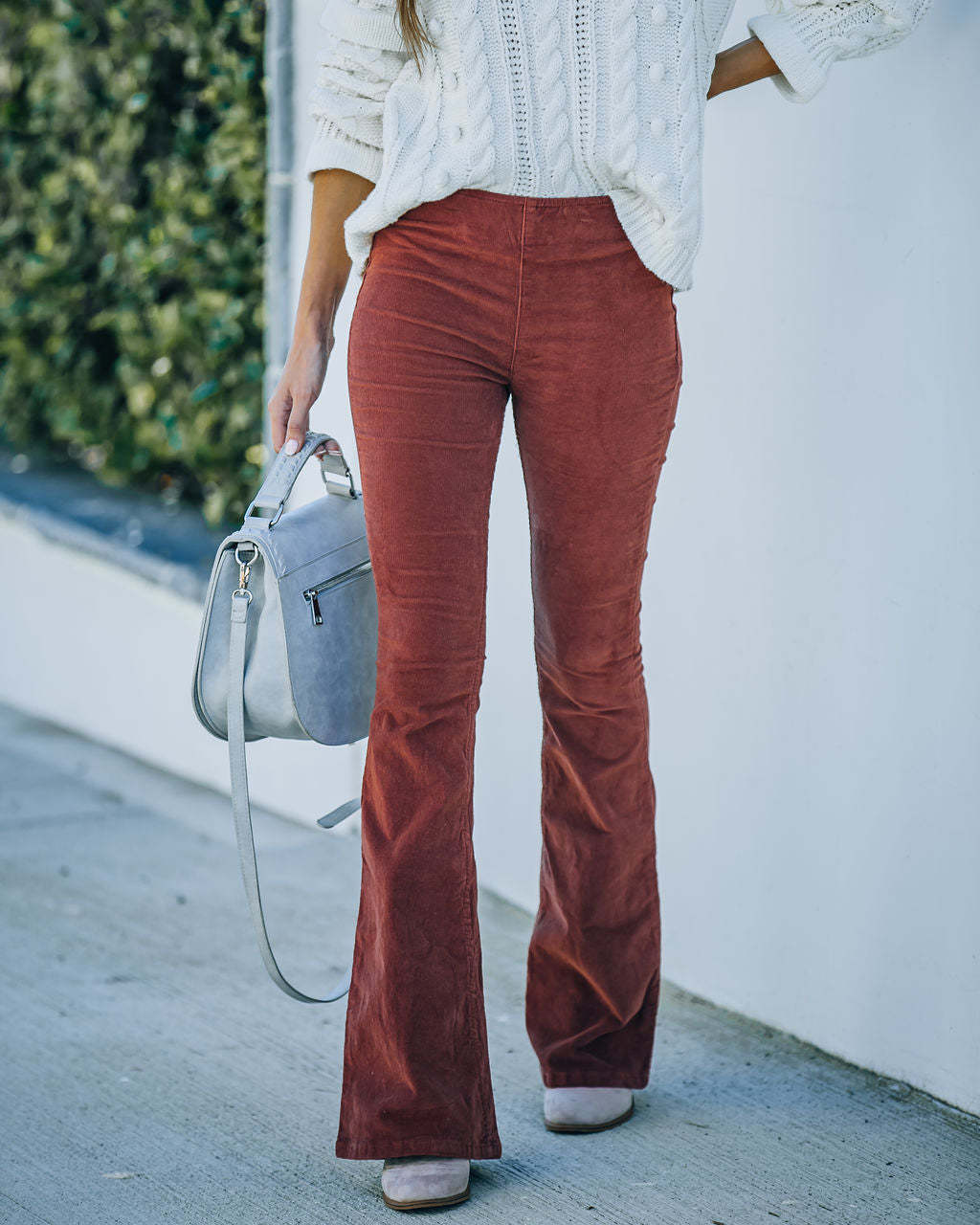 Women’s Flared Pants | Elastic Waist & Corduroy Fabric | Comfortable Fit | Casual Wear  Drako™️