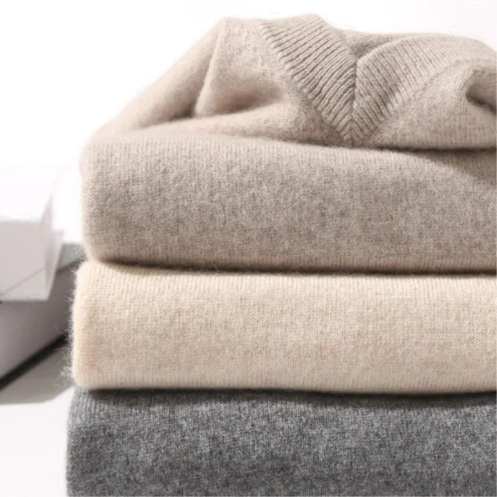 Olympia Merino V-Neck Sweater  Drako Watches