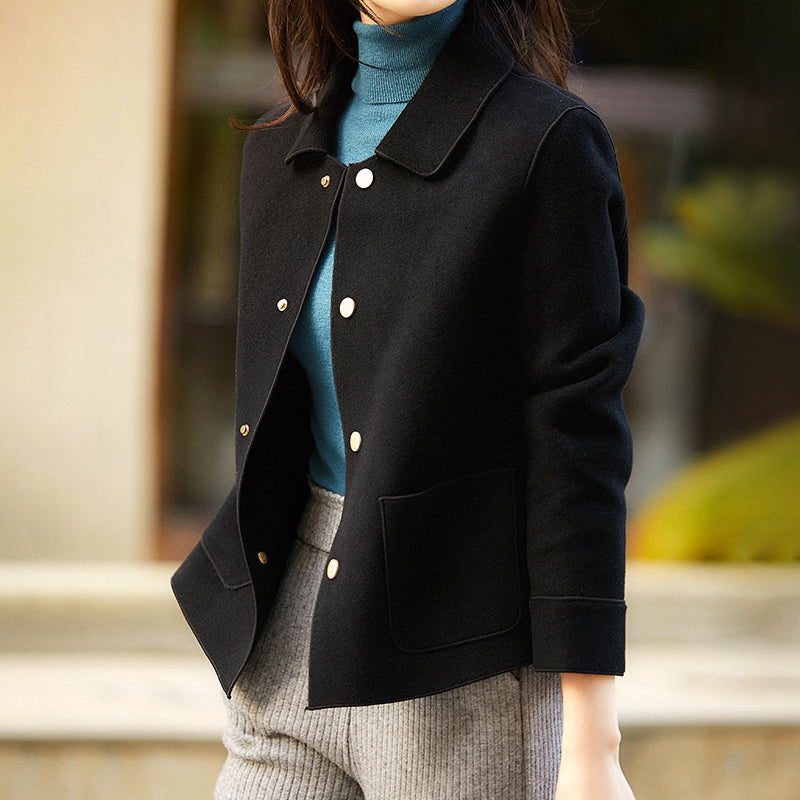 Clara Short Coat in Soft Synthetic Wool  Drako Watches