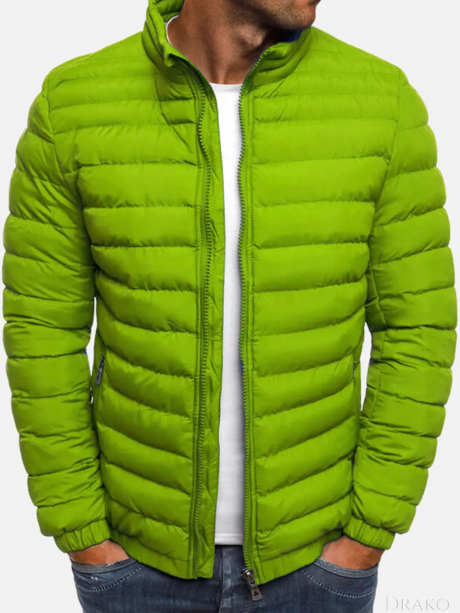 Daven Men’s Quilted Puffer Jacket  Drako Watches