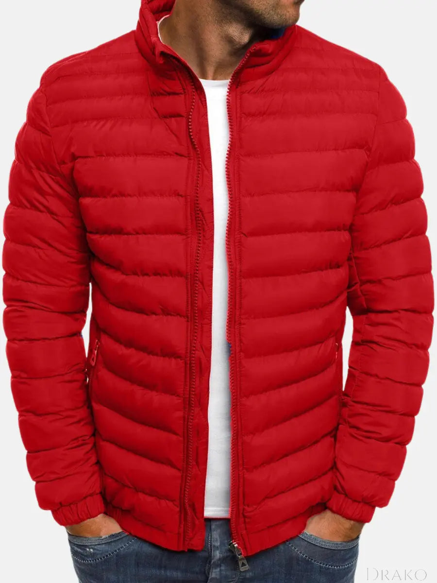 Daven Men’s Quilted Puffer Jacket  Drako Watches