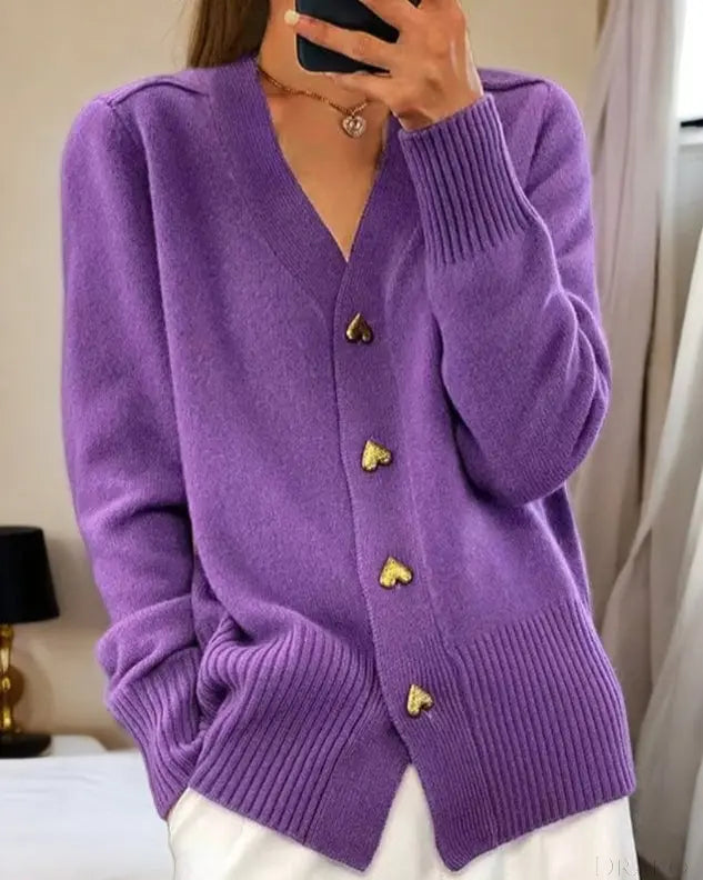 Elara Women’s Oversized Knit Cardigan  Drako Watches
