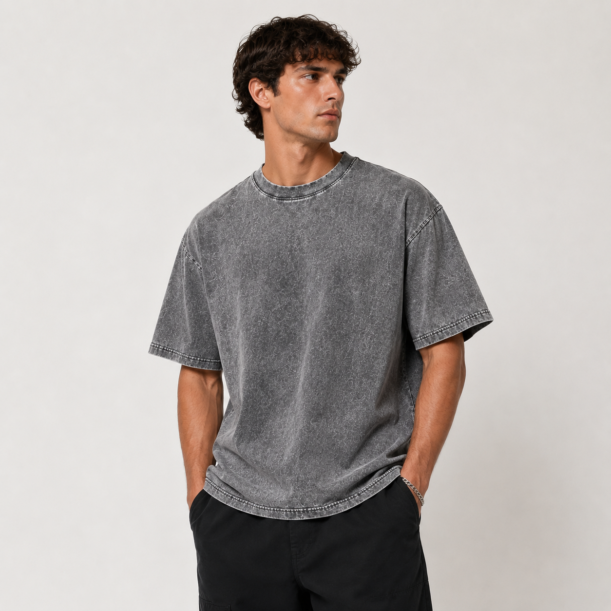 Siena Acid Wash Oversized Tee