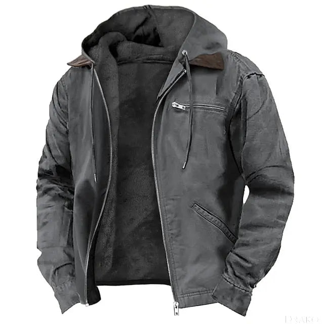 Kennedy Men’s Lined Hooded Jacket  Drako Watches