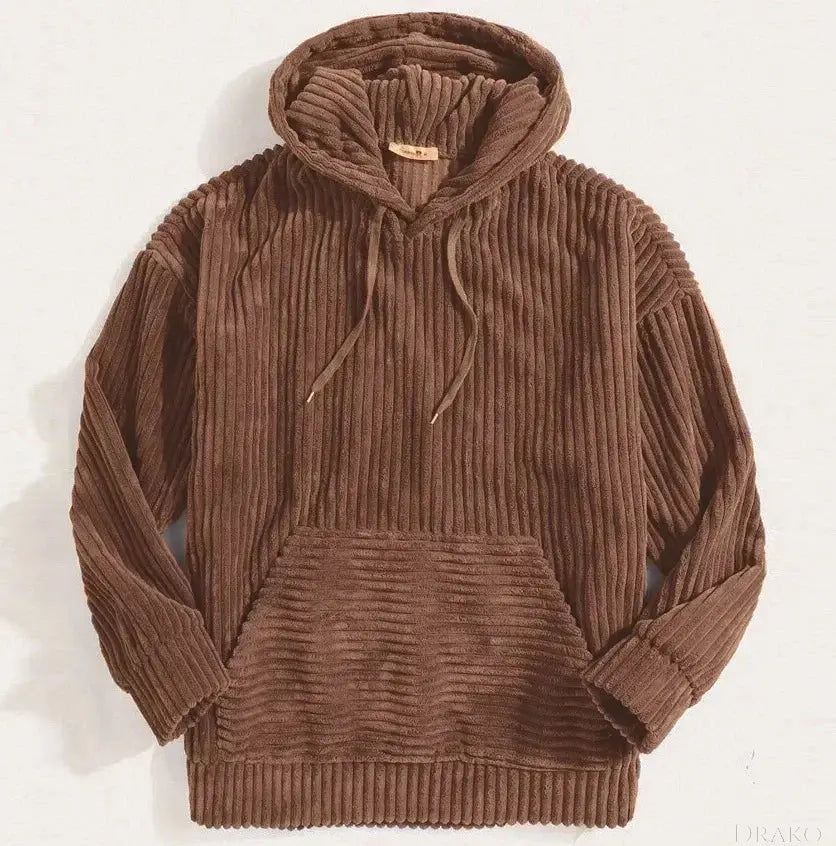 Lazaro Corduroy Hoodie Sweatshirt  Drako Watches Hoodie