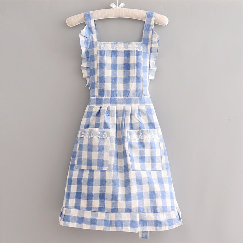 Plaid Farmhouse Apron  Drako Watches