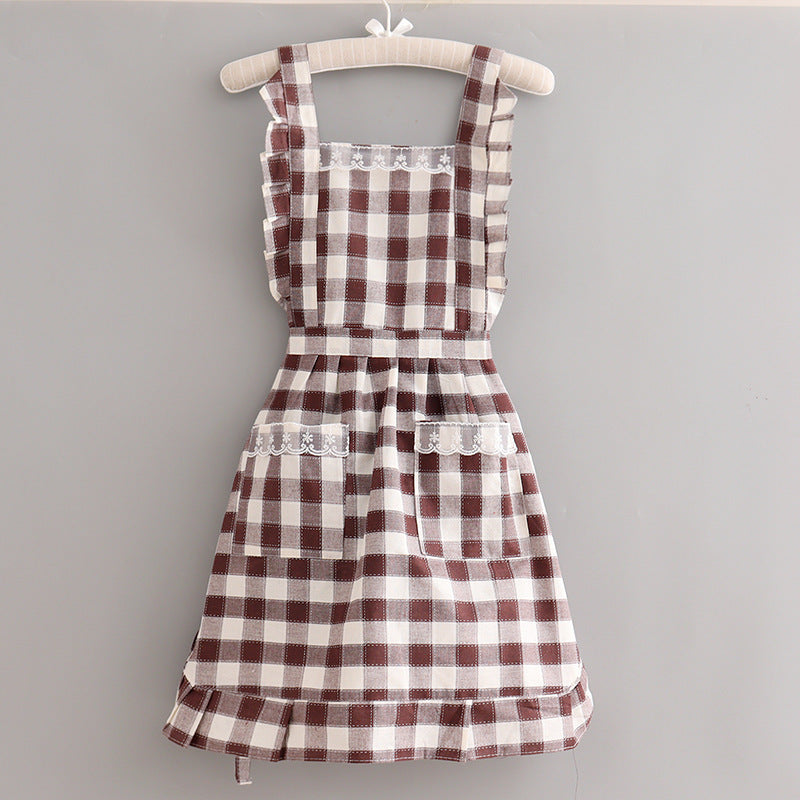 Plaid Farmhouse Apron  Drako Watches