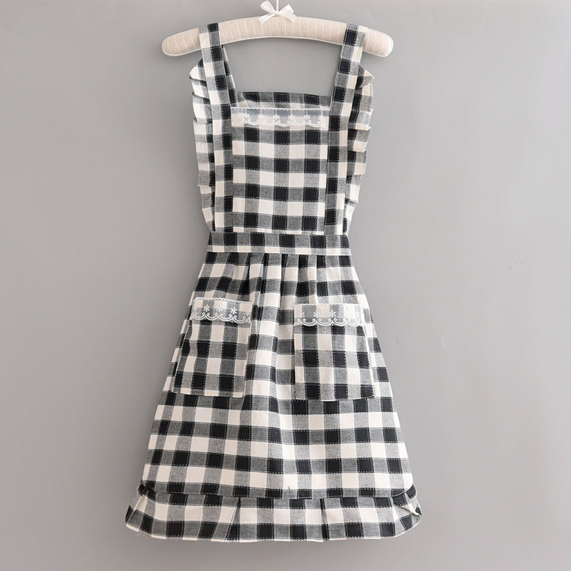 Plaid Farmhouse Apron  Drako Watches