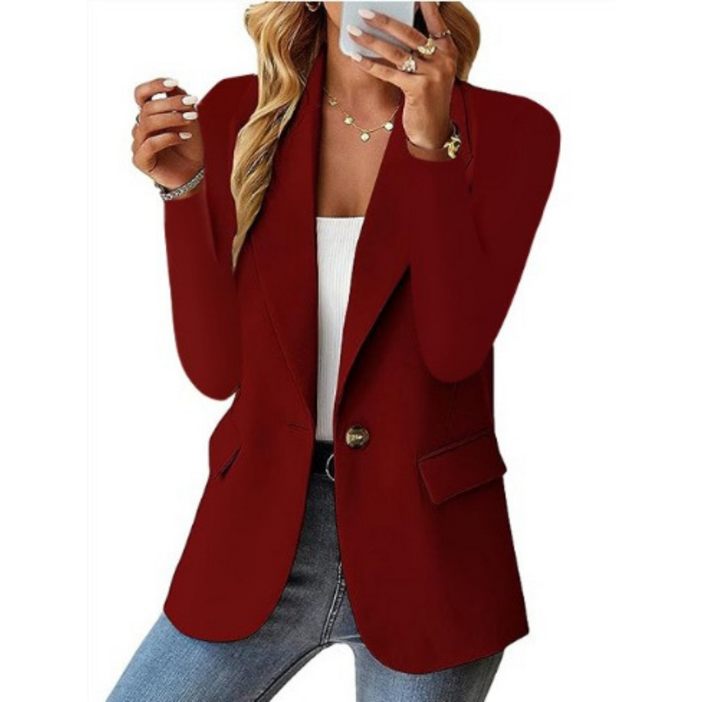 Jill - Single-Button Blazer  Drako™️