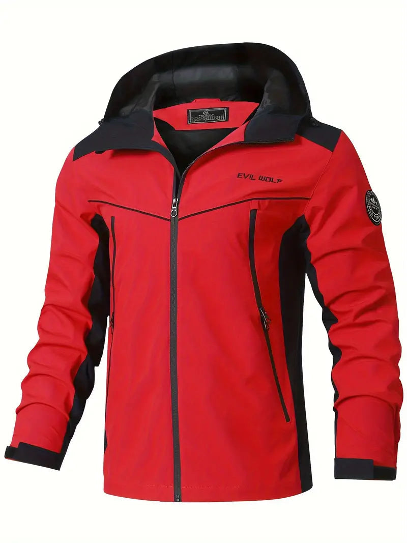 Waterproof Outdoor Jacket | Reflective Design | Breathable Fabric | Adjustable Hood & Pockets  Drako™️