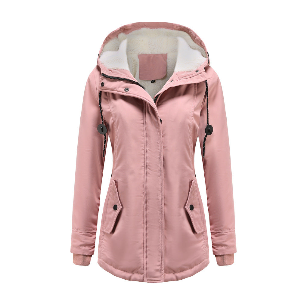 Women’s Winter Parka Coat with Hood | Insulated Polyester for Warmth | Adjustable Hood & Front Pockets | Comfortable Fit for Cold Weather  Drako™️