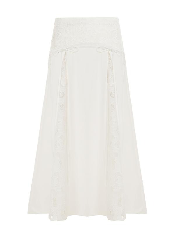 Sicilia Lace Panel Maxi Skirt  Drako™️