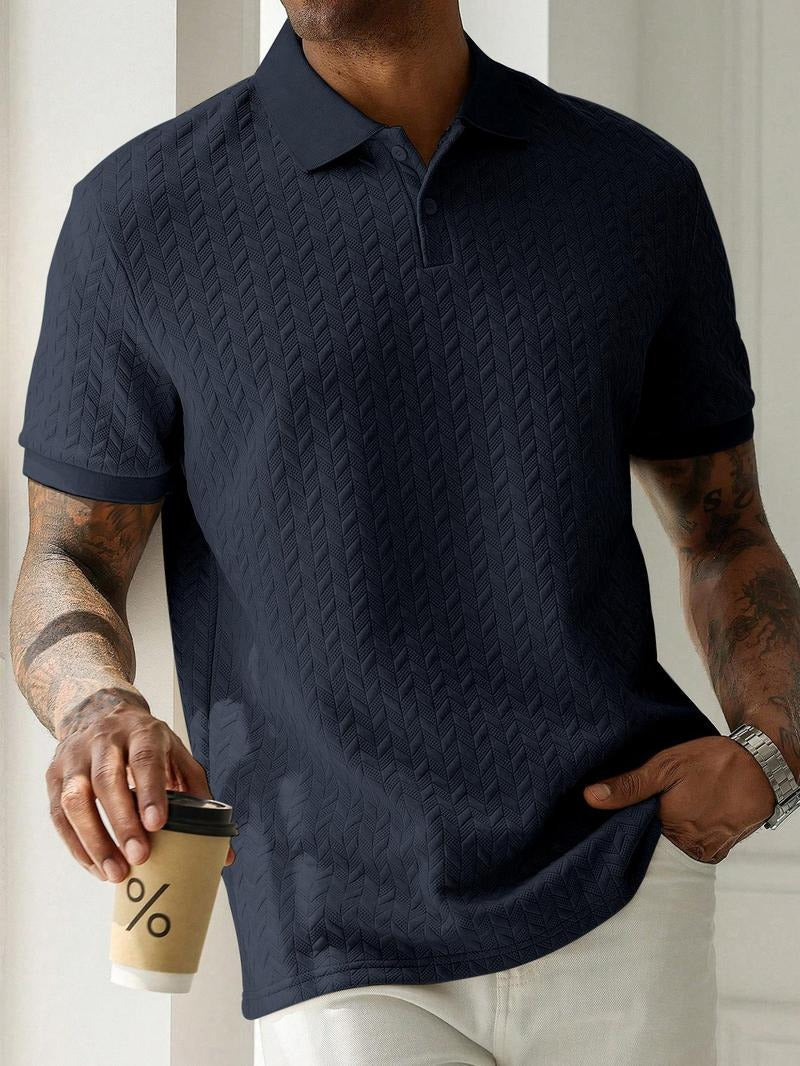 Belvento Jacquard Polo  Drako™️