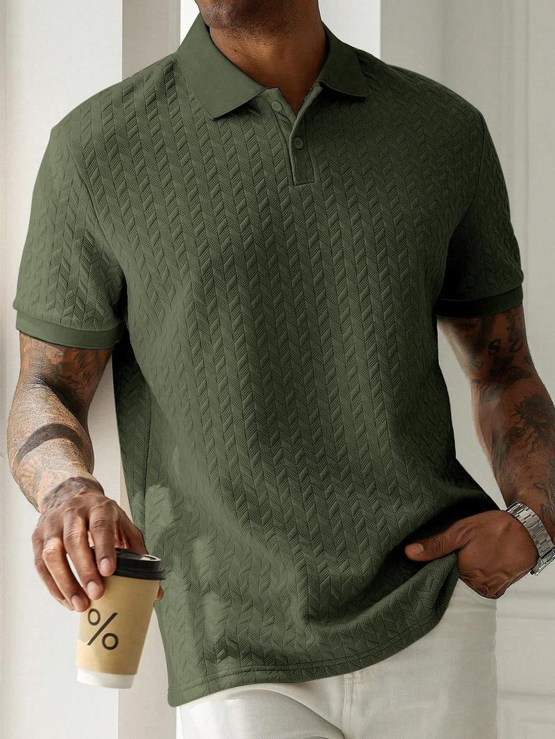Belvento Jacquard Polo  Drako™️