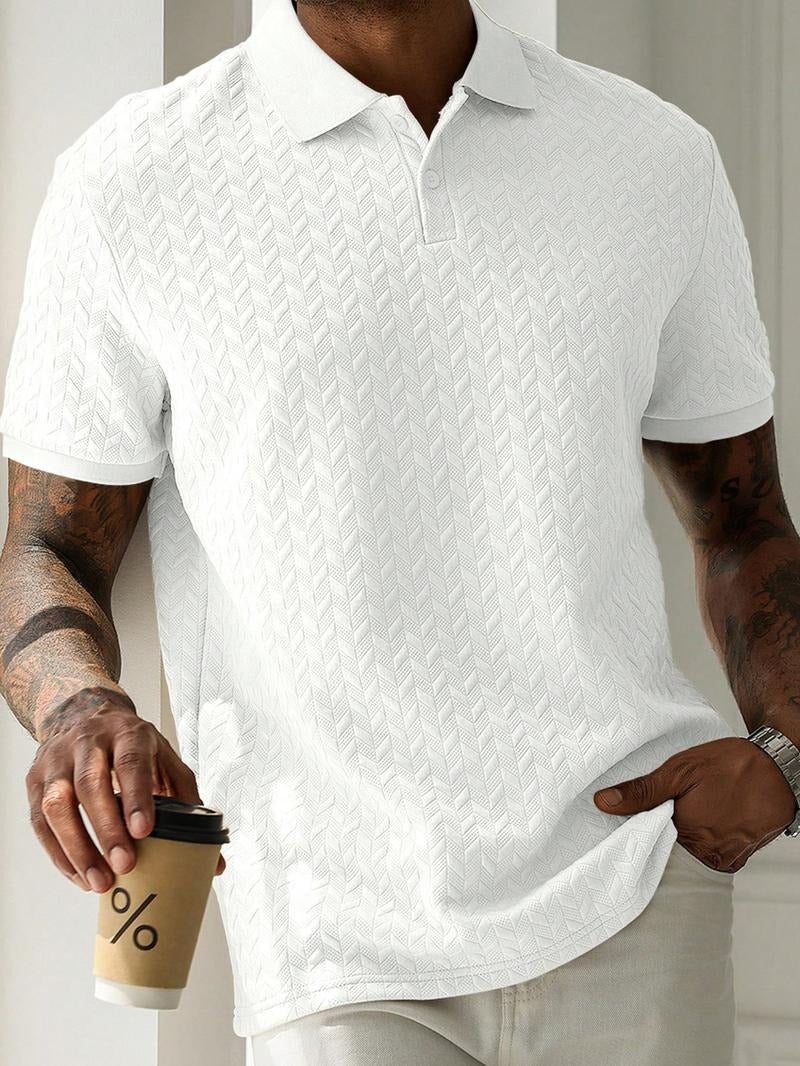 Alassio Textured Polo Shirt  Drako™️