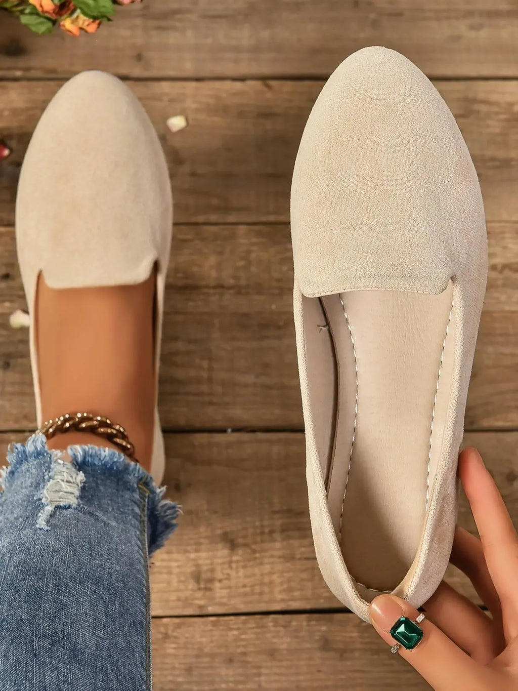 Verona Suede Slip-On Flats