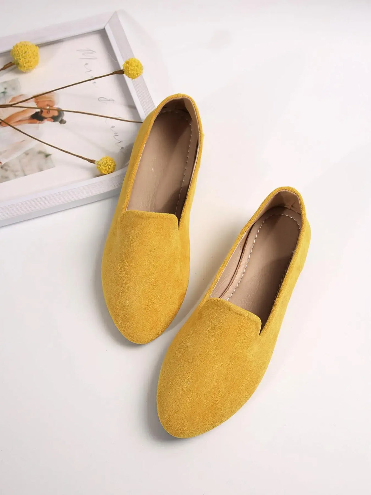 Verona Suede Slip-On Flats