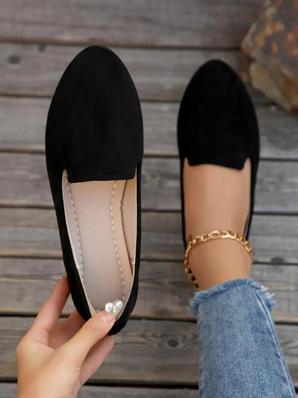 Verona Suede Slip-On Flats