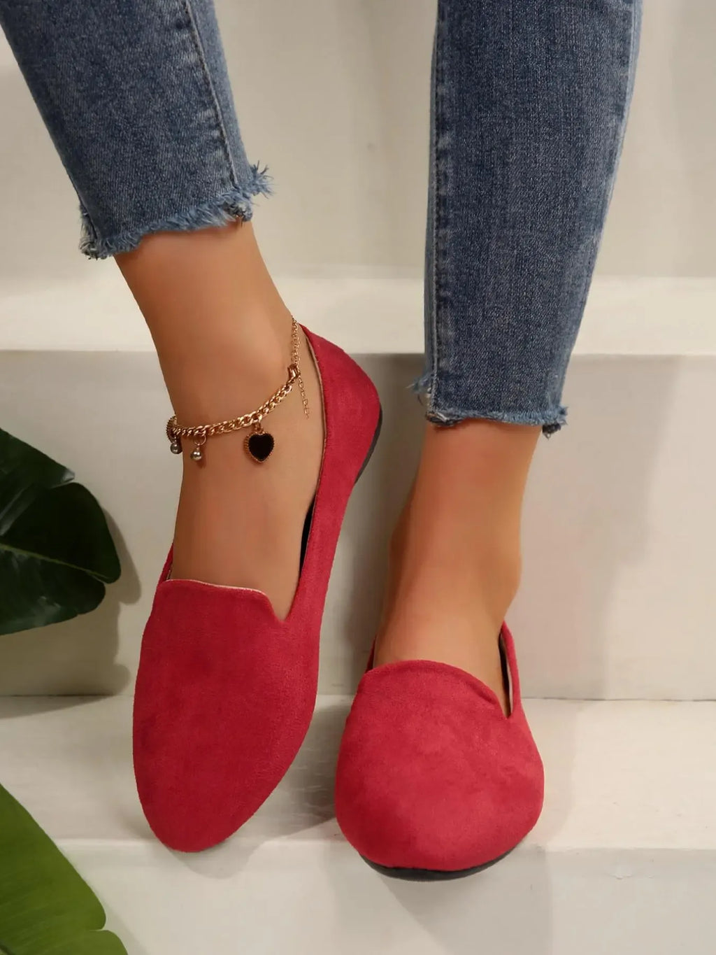 Verona Suede Slip-On Flats