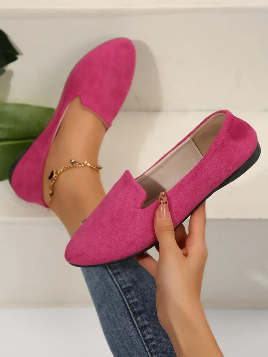 Verona Suede Slip-On Flats