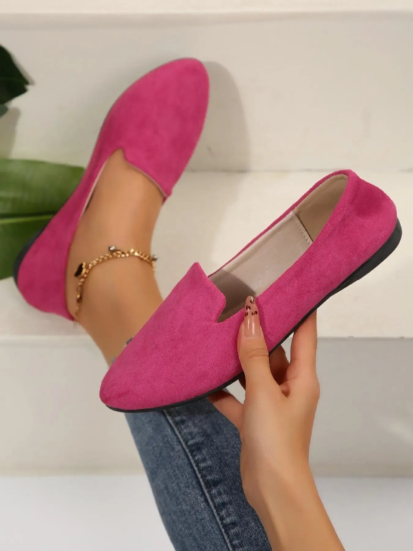 Verona Suede Slip-On Flats