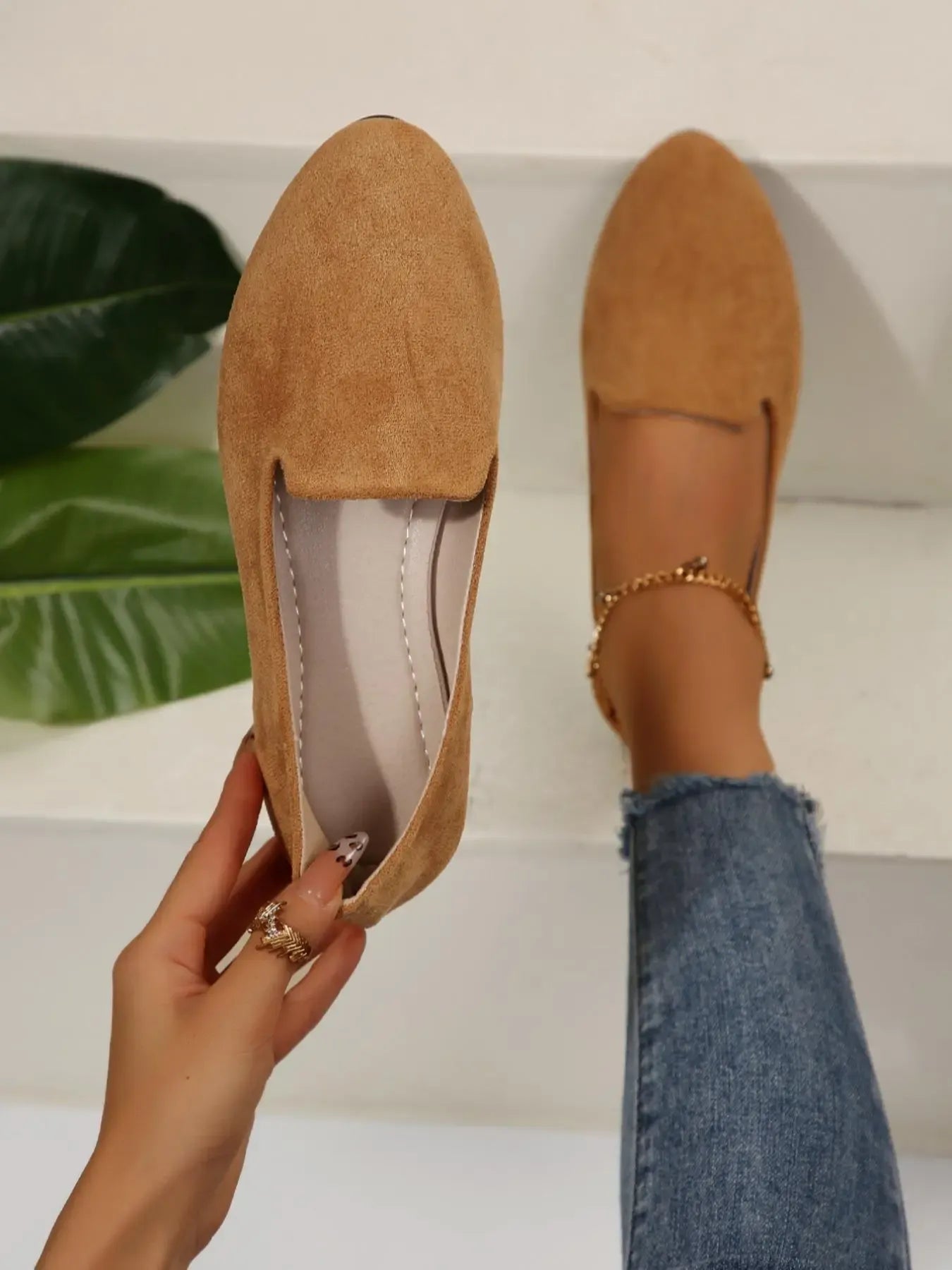 Verona Suede Slip-On Flats