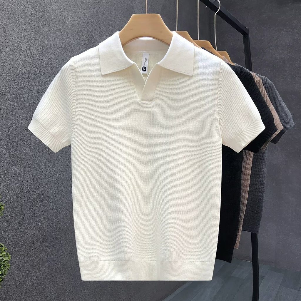 Positano Knit Polo Shirt  Drako™️