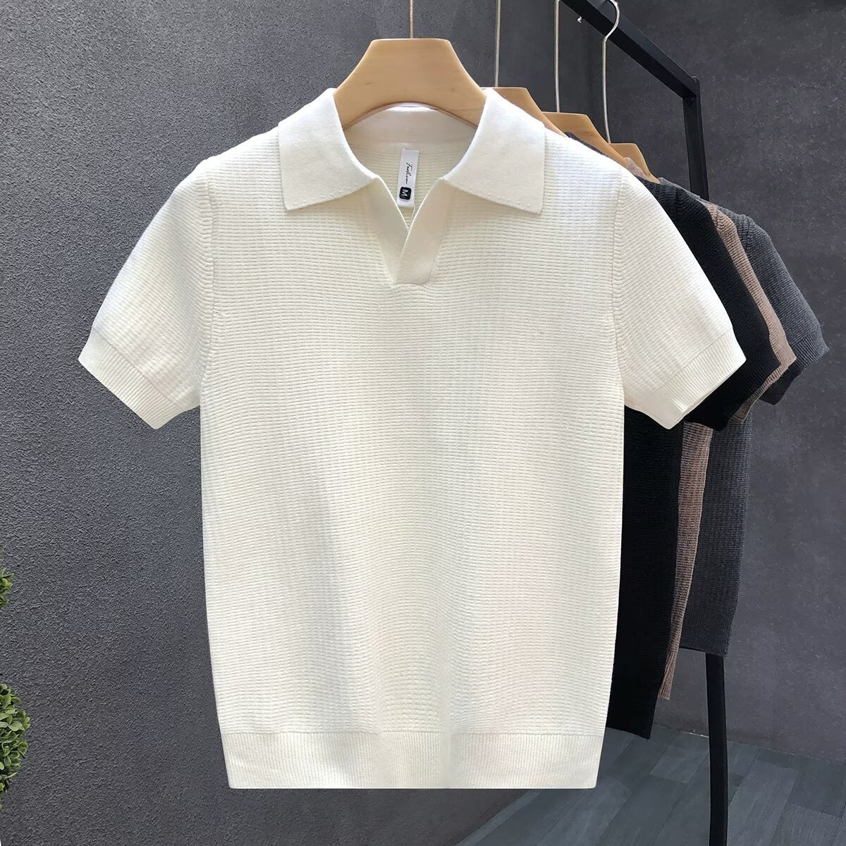Positano Knit Polo Shirt  Drako™️