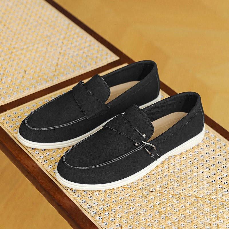 Sorrento Buckle Suede Loafers  Drako™️